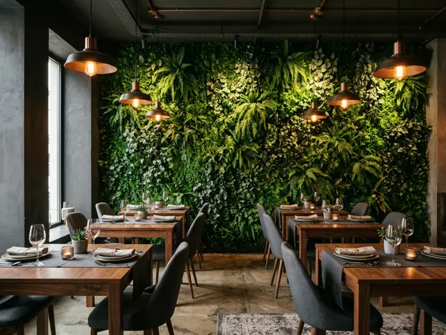 Muro verde, restaurante — Concón
